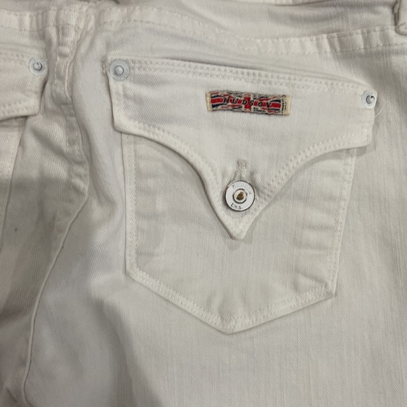 Hudson Signature White Boot Cut Jeans - Picture 8 of 12